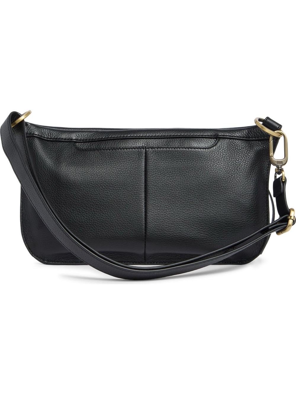 HOBO Black Leather Shoulder Bag with Gold Hardware - Picture 2 of 11